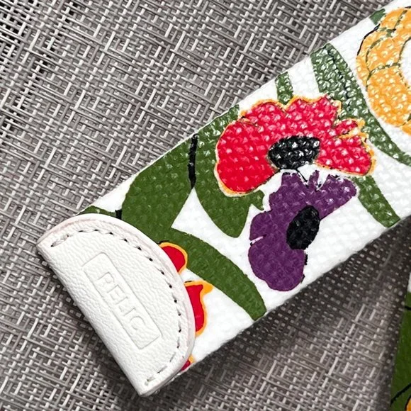 Relic Floral Belt White Multi 70s Vibe 42.5 in Silver Tone Buckle Bumblebee Boho - Picture 4 of 6